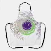 可愛い葉 エプロン (正面)