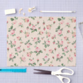 可愛い薔薇 フラワーピンク 桃色 クリーム色のウェディングシャワー 薄葉紙 (クラフト)