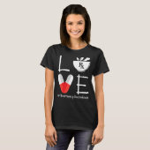 可愛い薬局技術の愛の薬局技術者 Tシャツ (正面フル)