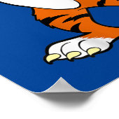 可愛い虎の動物パーティー ポスター (角)