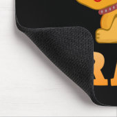 可愛い虎の子猫の動物ペット勇敢なブラボー漫画 マウスパッド (コーナー)