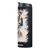 可愛い虎の恋人が名前を付ける タンブラー (回転右)