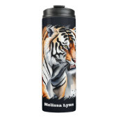 可愛い虎の恋人が名前を付ける タンブラー (正面)