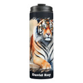 可愛い虎の恋人が名前を付ける タンブラー (正面)