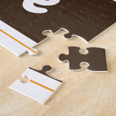 可愛い虎パーソナライズされた子 ジグソーパズル (側面)