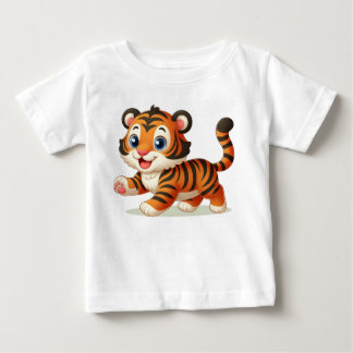 可愛い虎Tシャツ ベビーTシャツ