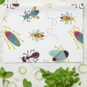 可愛い虫 キッチンタオル (折り畳み)
