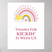 可愛い虹感謝していの日が私たちとキックイン ポスター (正面)