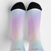 可愛い虹色 ソックス (上部)