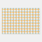 可愛い蜂の包み紙。ギフトラッピング。 ラッピングペーパーシート (正面)