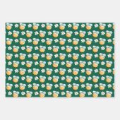 可愛い蜂の包み紙。ギフトラッピング。ラッピング ラッピングペーパーシート (正面3)