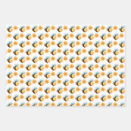 可愛い蜂の包み紙。ギフトラッピング。ラッピング ラッピングペーパーシート