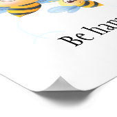 可愛い蜂はベビーや子供のためのハッピーウォールポスター ポスター (角)