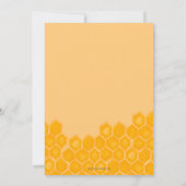 可愛い蜂蜜ビー赤ちゃんシャワーへママ 招待状 (裏面)