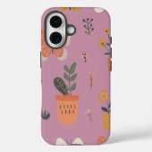 可愛い蝶とポット Case-Mate iPhoneケース (裏面)