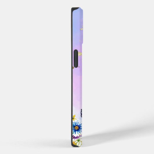 可愛い蝶と柔らかいパステルベース Case-Mate iPhoneケース (裏面 / 右)