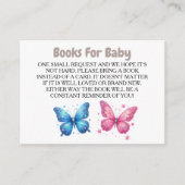 可愛い蝶のジェンダーリビールパーティー園 エンクロージャーカード (正面)