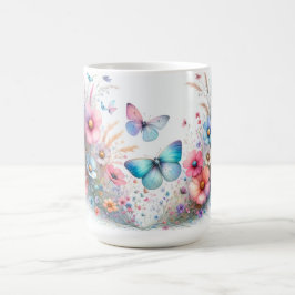 可愛い蝶のデザインのマグカップ コーヒーマグカップ