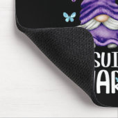 可愛い蝶のパターン自殺Aと紫の格言 マウスパッド (コーナー)