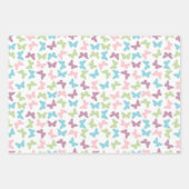 可愛い蝶パターン包装紙シート ラッピングペーパーシート (正面)