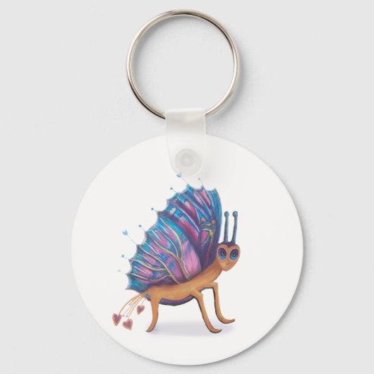 可愛い蝶 キーホルダー (正面)