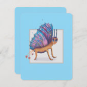 可愛い蝶 シーズンカード (正面/裏面)