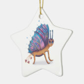 可愛い蝶 セラミックオーナメント (左)