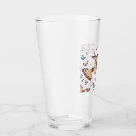 可愛い蝶 タンブラーグラス (右)