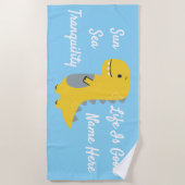 可愛い衣装 ビーチタオル (正面)