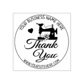 可愛い裁縫ありがとう ラバースタンプ (インプリント)