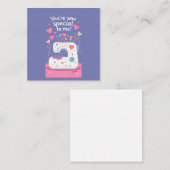 可愛い裁縫マシンバレンタインデー ノートカード (正面/裏面)