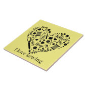 可愛い裁縫ルーム作り タイル (側面)