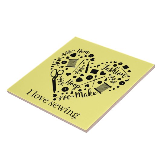 可愛い裁縫ルーム作り タイル (側面)