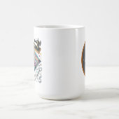 可愛い裁縫愛好家がモノグラムを追加 コーヒーマグカップ (中央)