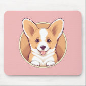 可愛い覗きコージ犬 マウスパッド (正面)