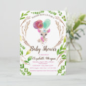 可愛い親愛ベビーバロンス葉ズ 招待状 (スタンド正面)