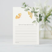 可愛い観葉蝶アドバイスマムベイビーシャワー エンクロージャーカード (スタンド正面)