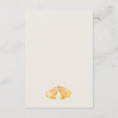 可愛い観葉蝶アドバイスマムベイビーシャワー エンクロージャーカード (裏面)