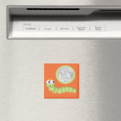 可愛い角型ワームのフォトマグネット マグネット (インサイチュ (食洗機))