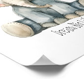 可愛い詰まった象の子供部屋ポスター ポスター (角)