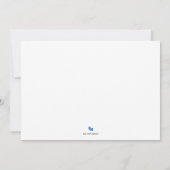 可愛い誕生発表写真カード 案内状 (裏面)