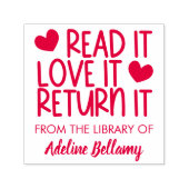 可愛い読ハートそれが愛それを返すIt本プレート セルフインキングスタンプ (デザイン)