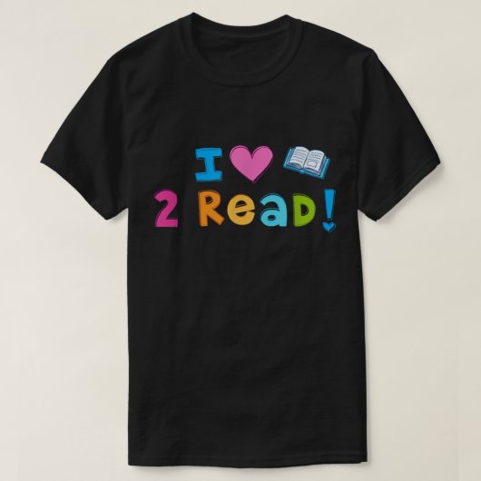 可愛い読ハートの2Tシャツが好き Tシャツ (デザイン正面)