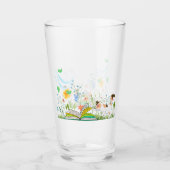 可愛い読子猫の庭 タンブラーグラス (正面)