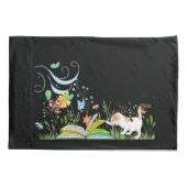 可愛い読子猫の庭 枕カバー (裏面)