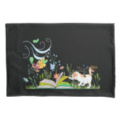 可愛い読子猫の庭 枕カバー (正面)