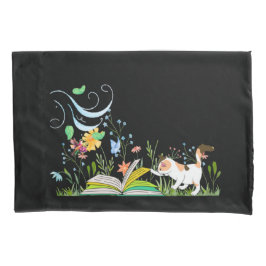 可愛い読子猫の庭 枕カバー