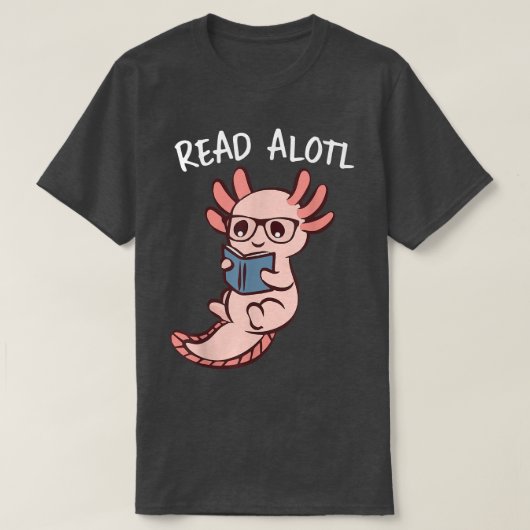 可愛い読Aolotlの本読Alotlの本 Tシャツ (デザイン正面)