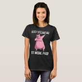 可愛い豚男性へ女性畜産動物食品6 Tシャツ (正面フル)