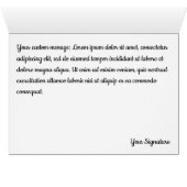 可愛い象のクリスマスグリーティングカード (内部横(下))